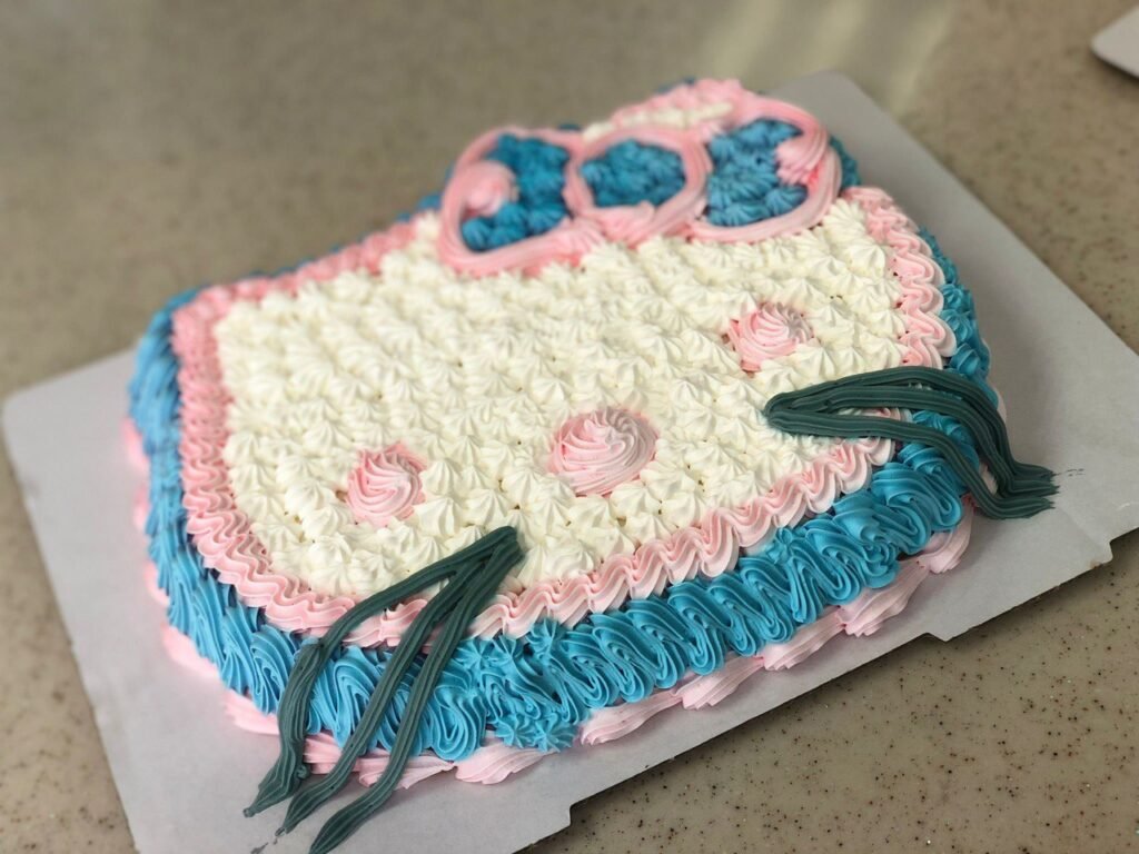 HELLO KITTY DECORATION PACKAGE (with raspberry buttercream exterior) -  Empire Cake