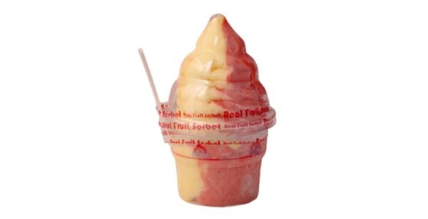 Single Cup Soft Strawberry Mango Sorbet (Parve)